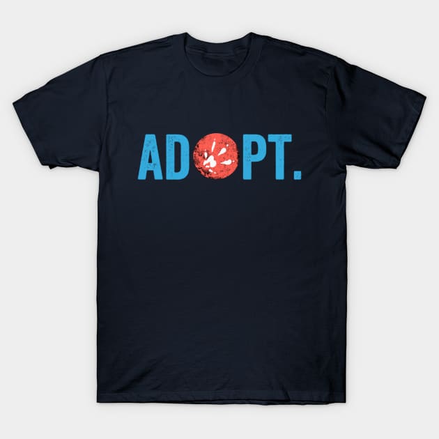 ADOPT (Rat Paw) T-Shirt by ittybittycritter